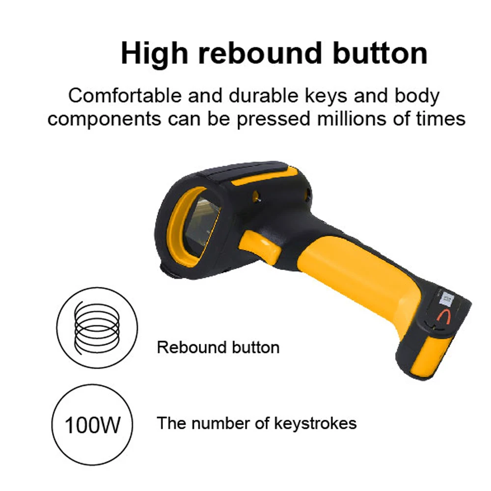 Industrielle IP65 Wasserdicht Barcode Scanner 1D 2D Handheld Barcode Scanner Drahtlose 2d Barcode Scanner mit Stand/Basis