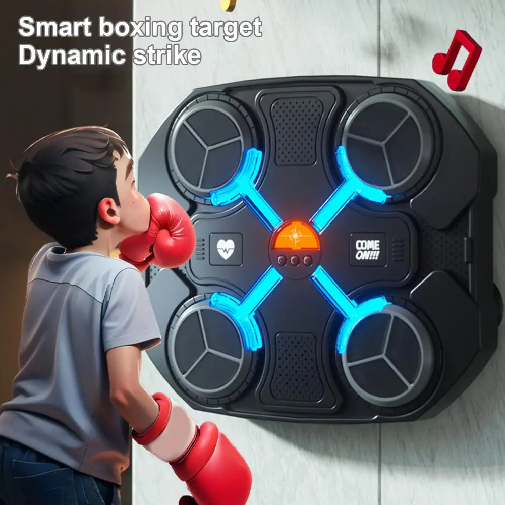 1 Set Electronic Musical Boxing Target High Elasticity Foam Volume Adjustment Bluetooth Music Trainer with Boxing Gloves