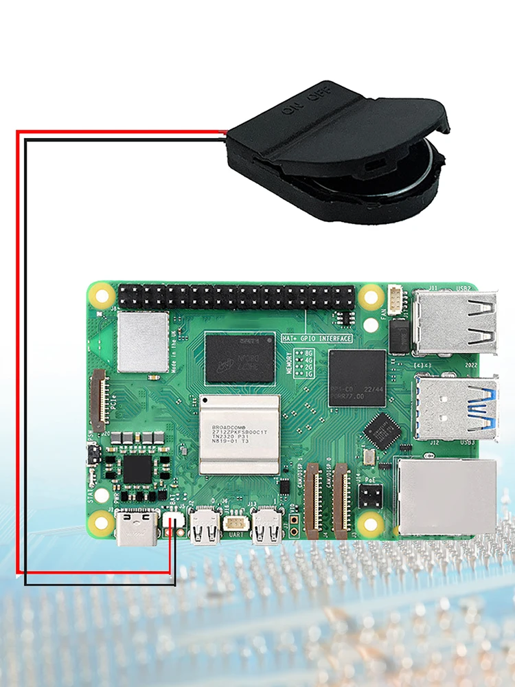 Für Raspberry Pi 5 RTC Batterie Box Echtzeituhr Batterie Modul mit Batterie/ohne Batterie Batterie Fall für RPI 5 Pi5