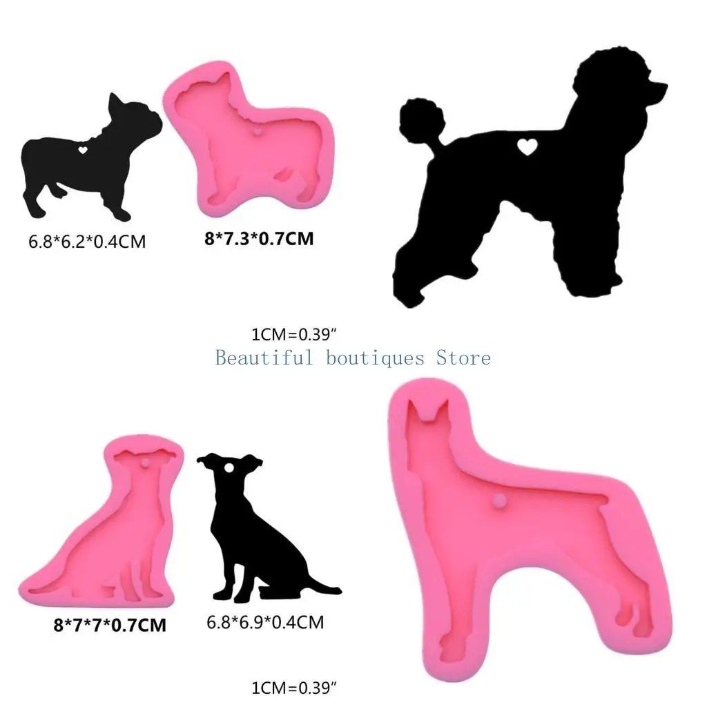 

U4LF Handicrafts Jewelry Glossy Animal Mold Necklace Keychain Earrings Casting Mold