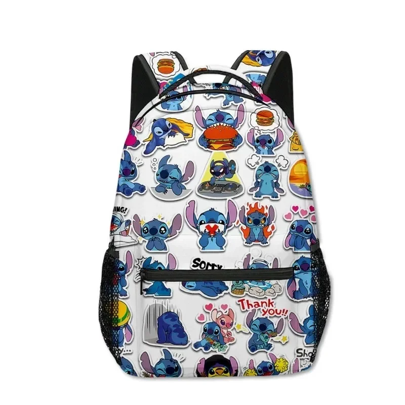 Stitch Primary School Student Anime Backpack Cartoon Sports Backpack Lightening Printing Anime Kawaii Cartoon School Bag Mochila