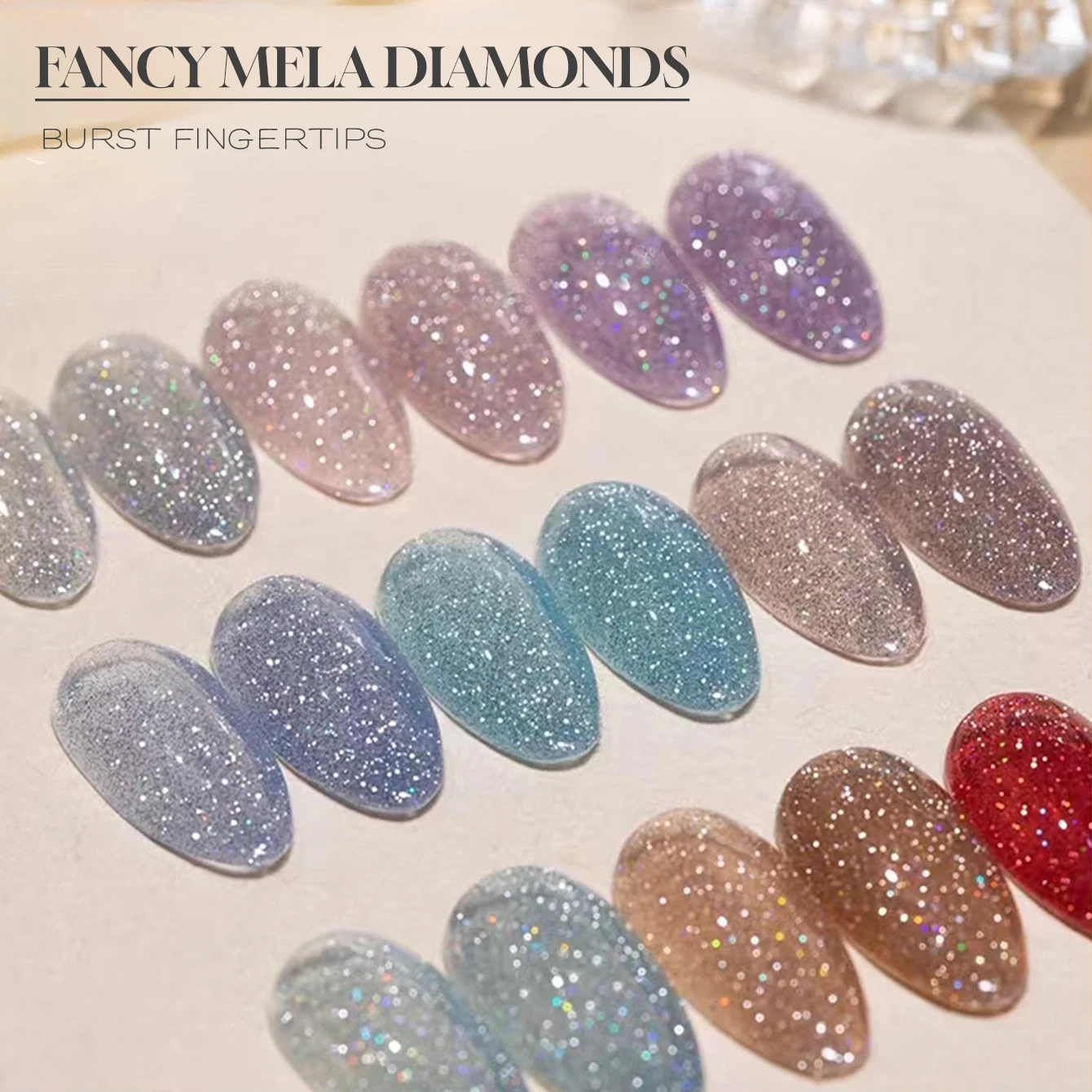 MIANEL 12ML 1PCS 2025 Summer Water Gloss Diamond Gel Nail Polish Top Selling White Nail Polish Red Nails Nail Supplies