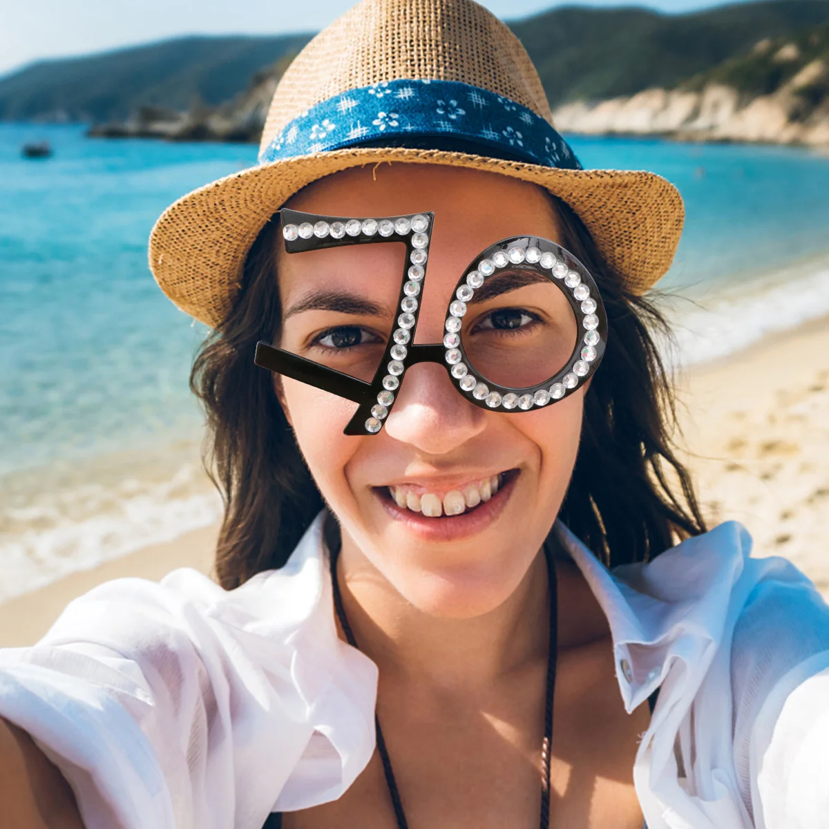 

1pc Party Digital Birthday Glasses Photo Props, Number Glasses For Kids Adults, Birthday Party Decor, Carnival, New Year,