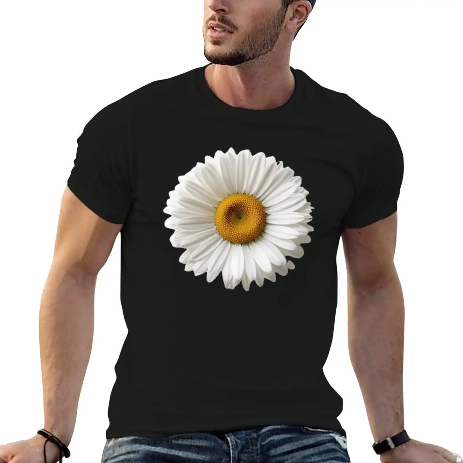 Cute Daisy Print – Spring Floral Pattern for Nature Lovers T-Shirt Funny t-shirts vintage anime shirt vintage t shirt men