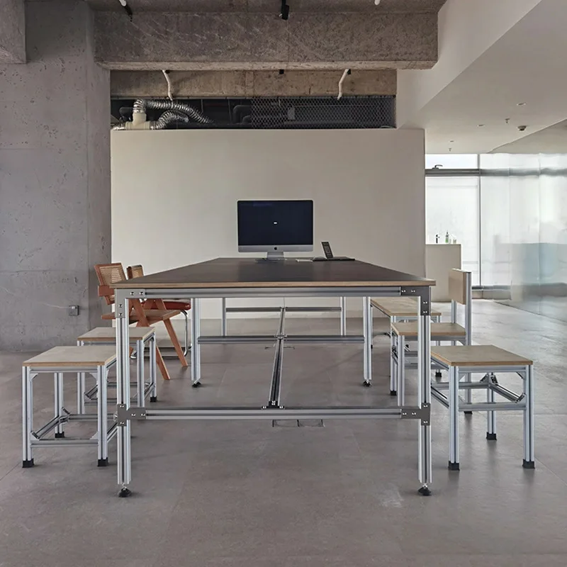 

Birch large conference table long table simple modern office large table rectangular