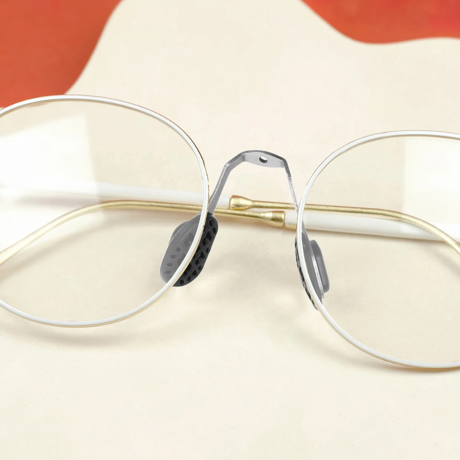 

2 компл. носовой мостик для очков, противоскользящий, удобный, подходит для очков из нержавеющей стали, носовой упор, сменные аксессуары для очков