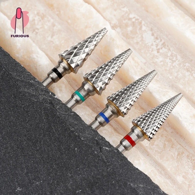 

3/32'' High Quality Carbide Tapered Nib Nail Drill Bit for Manicure Pedicure Cuticle Gel Polishing Removal Home Salon