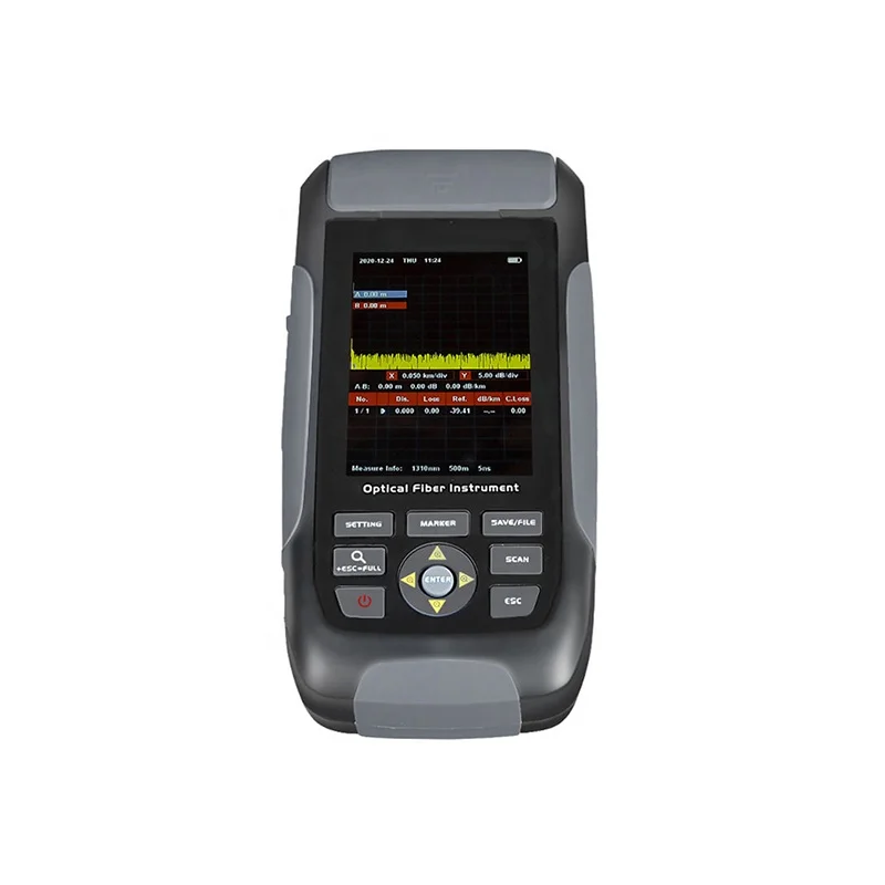 Hot sale handheld mini OTDR machine with 3.2 inches LCD display screen support VFL fiber optic network communication test equipm