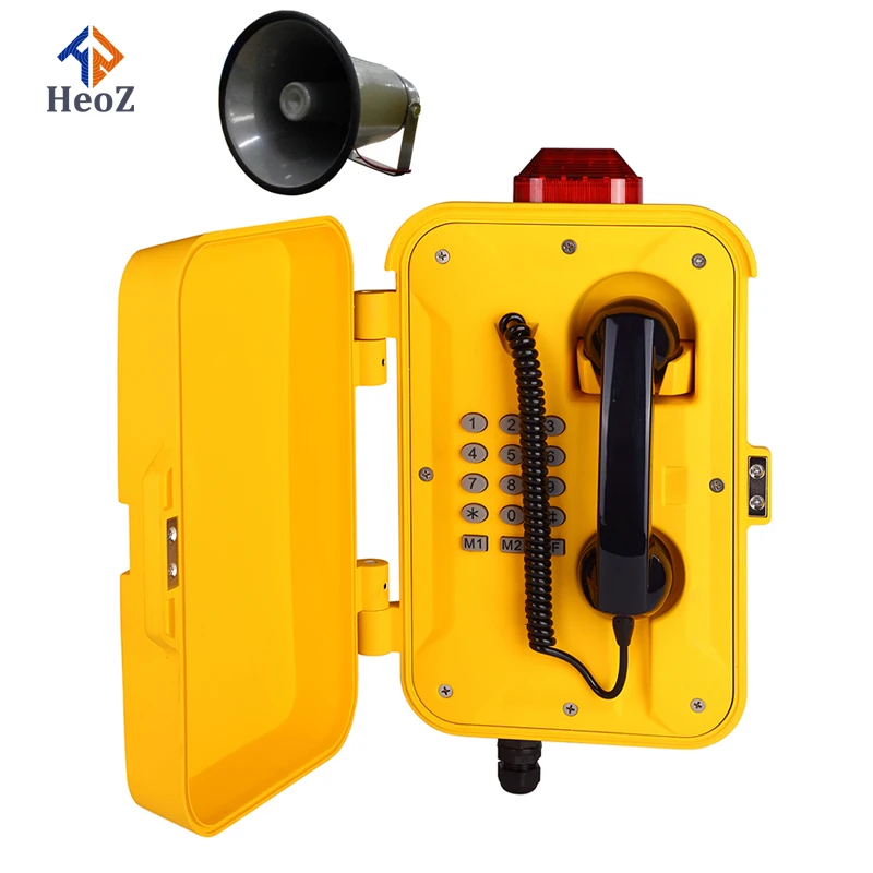 Fast Delivery Analog SOS Emergency Telephones IP 67 Waterproof Phones Weatherproof SIP Phone for Tunnel