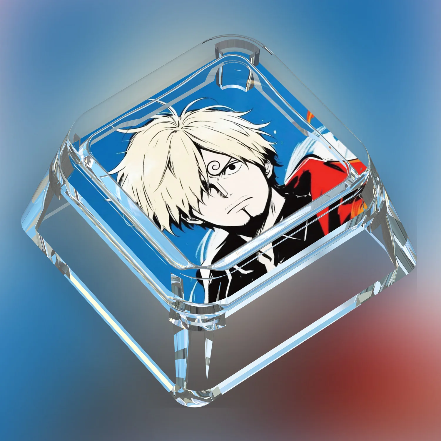 10종 원피스 로로노아 조로 기계식 키보드 키캡 루피 투명 광투과 기계식 키캡 선물 장난감