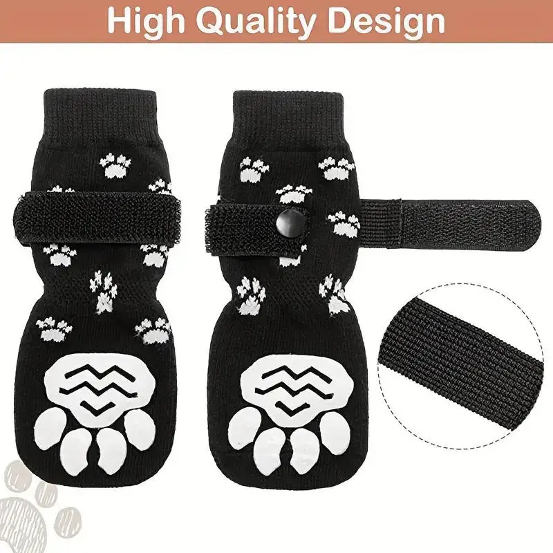 Pet Socks Foot Cover Cat Dog Socks Outdoor Non-slip Waterproof Shoes And Socks Large And Small Dog Shoes