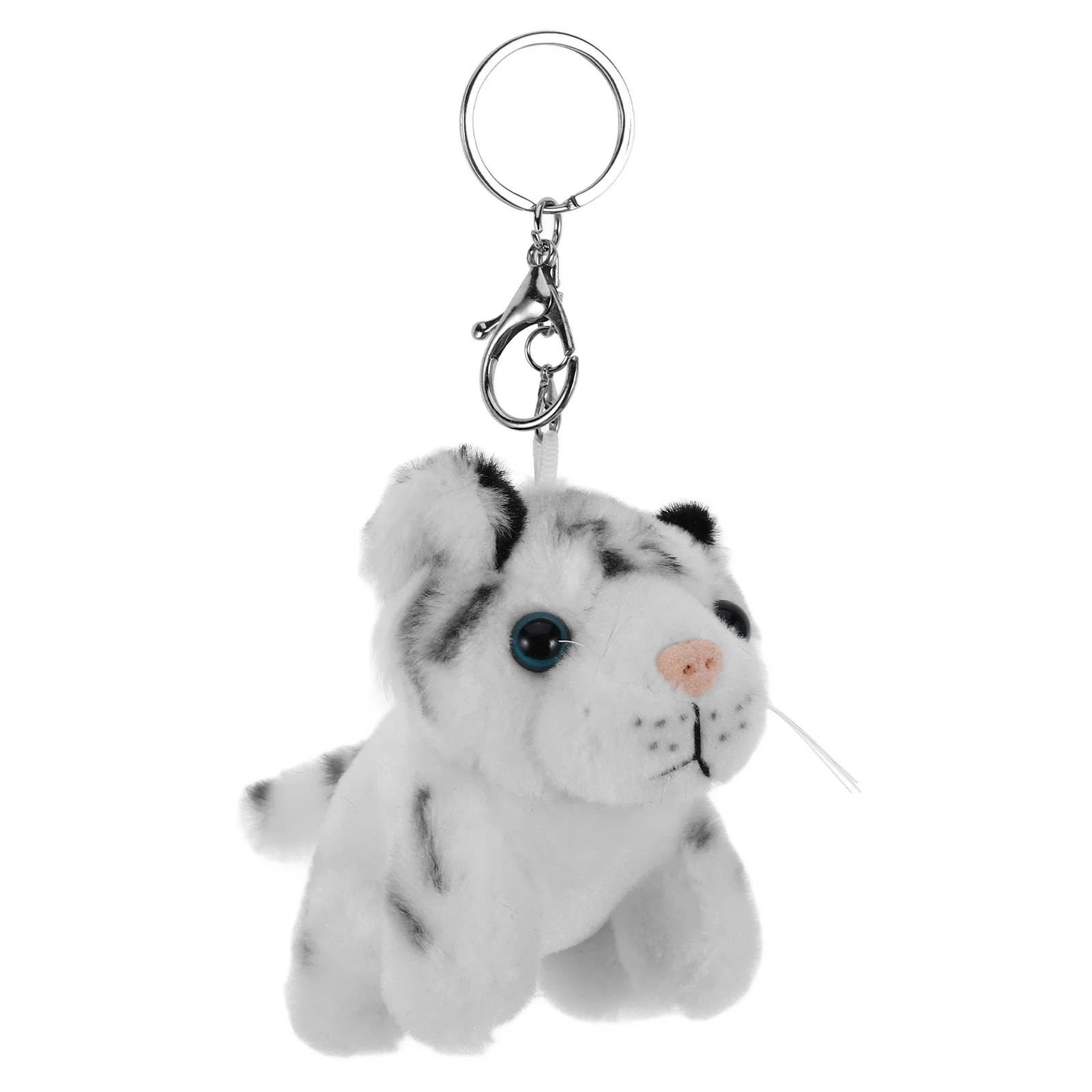 

Realistic Keychain Cute Animal Design for Kids Backpack Ornament Soft Mini Animal Keyring Pendant Backpack Ornament