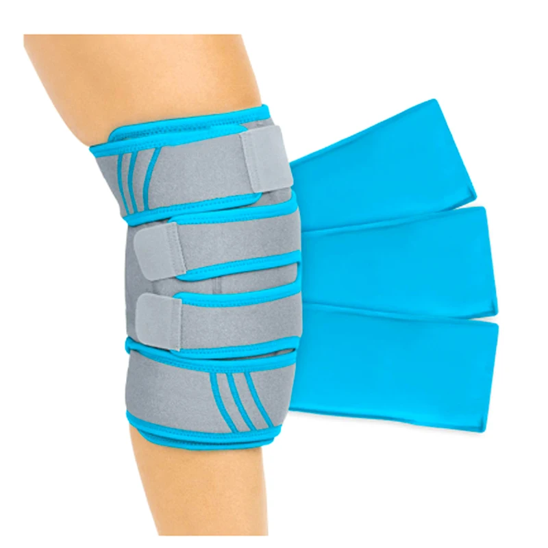 Knee Ice Pack Wrap Reusable Ice Knee Pad Hot/Cold Therapy for Sports Injury Sprains Pain Relief Swelling and Recovery Support