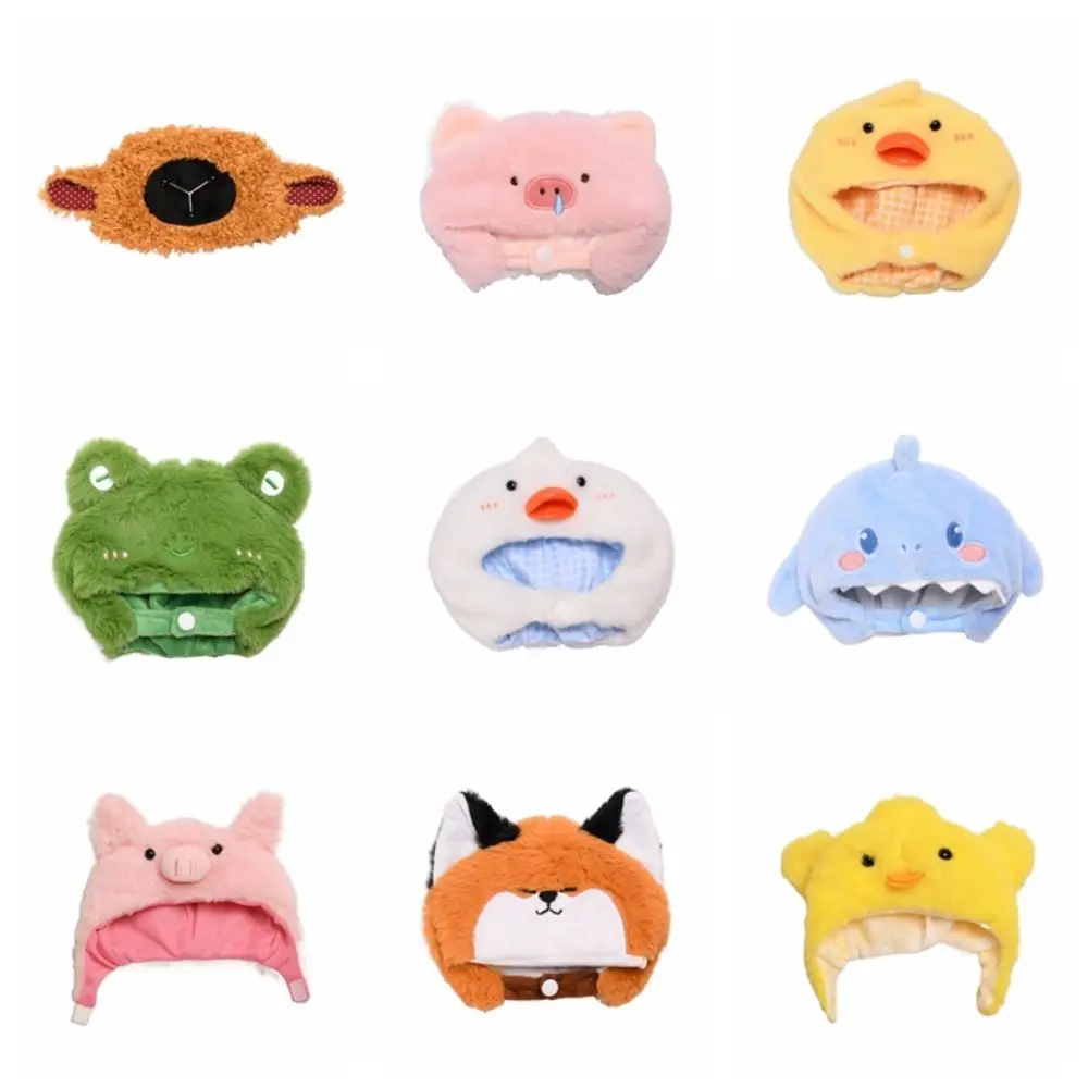 for 20cm Doll Cartoon Plush Hat Doll Clothing Animal Headgear Doll Animal Ear Cap Cos Cute Change Dressing Game