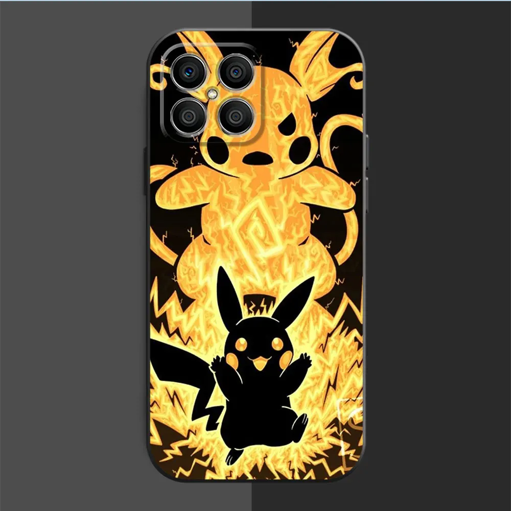 Case For Huawei Honor X8a X8 90 Lite X9a 8X 70 X7 Magic5 Pro X6 P30 P40 P20 P Smart Z Soft Phone Cover Pokemon Pikachu Cool Capa