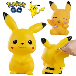 Pokemon Pikachu Piggy Bank Cute Anti-drop Anime Cartoon Children Piggy Bank Counter Coin Coin Money Saving Storage Box Ornament