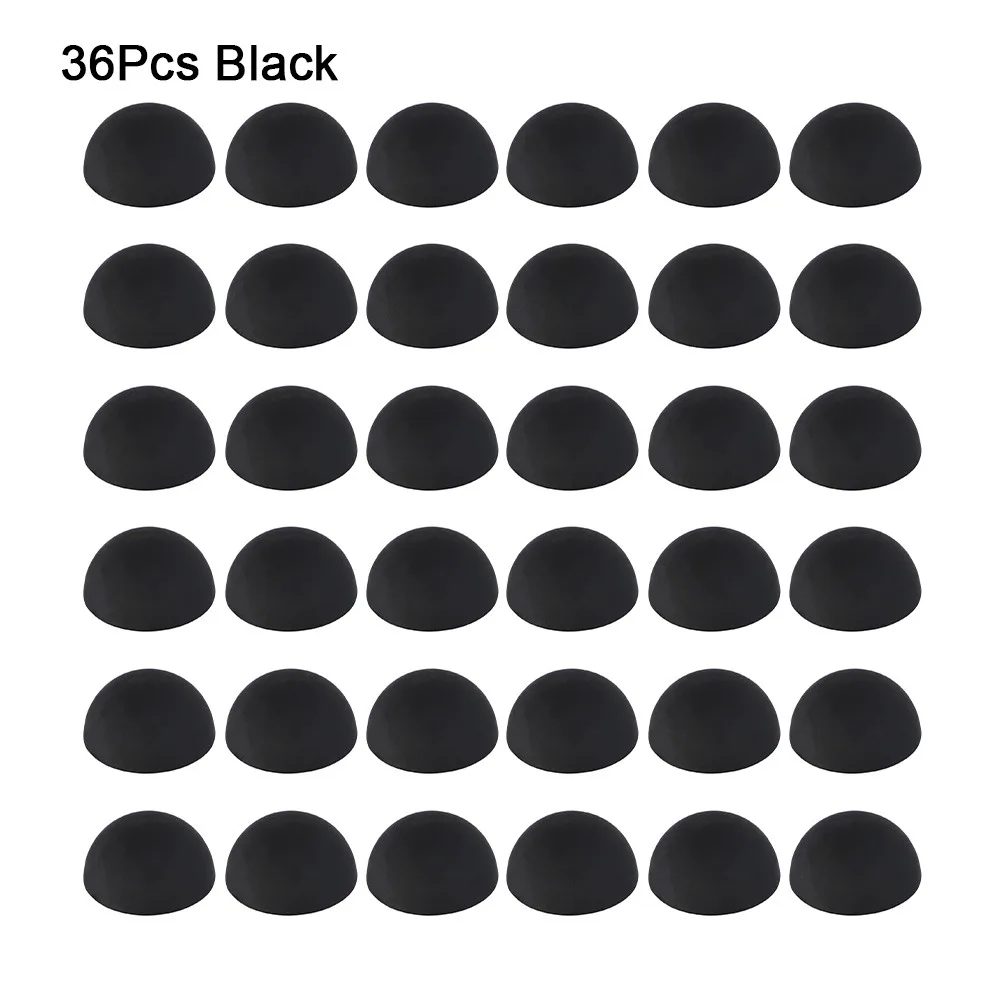 36Pcs/Sheet 16*8mm Speaker Feet Pad Hemisphere Silicone Audio Amplifier Anti Vibration Pad Anti Slip Buffer Shock Absorber
