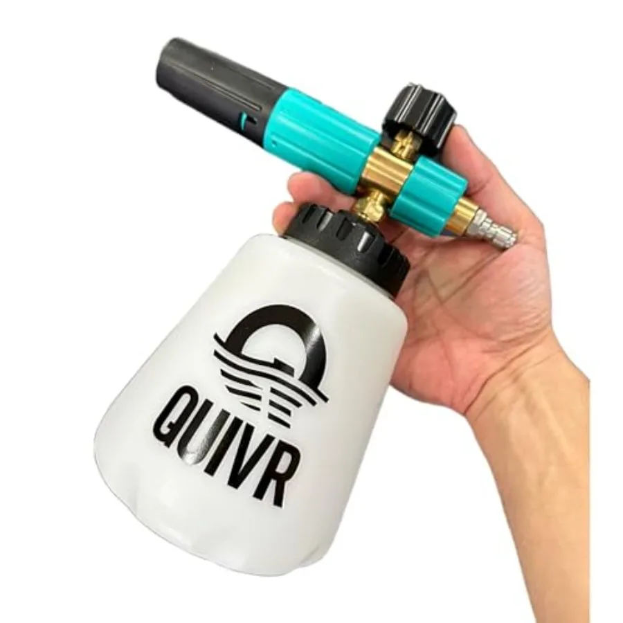 

QUIVR Foam Cannon Adjustable Foam Blaster for Pressure Washers Professional Car Wash Tool for Thick Suds Auto Detailing Trucks