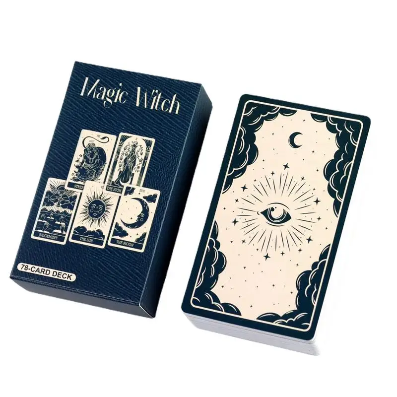 Magic Witch Tarot Card Oracle Deck crystal Spell Witchy Halloween eve Magic Birthday Party Decoration Gift Divination Fate Tarot