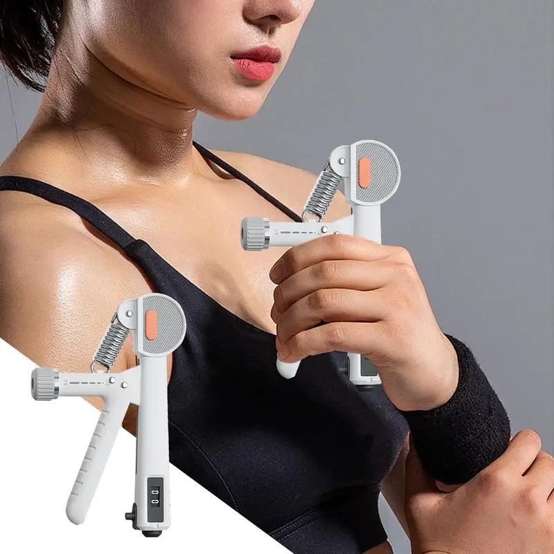 Electronic Counting Grip Exerciser Adjustable Muscle Trainer Kit Hand Grip Home Gym Equipment Grip Strength Trainer for Muscle