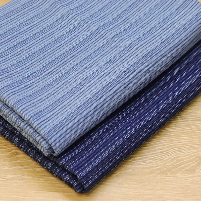 مخطط الجاكار غسلها الدنيم النسيج لينة سميكة الملابس سترة أريكة حقيبة مصمم Diy بها بنفسك الخياطة القماش بواسطة مادة متر #2