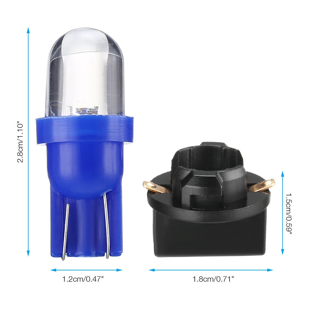 CAR Bulbs Cluster Dash Light License Plate Light Map Light Marine Miniature Wedge 10 Set Motorcycle RV 120LM 12V