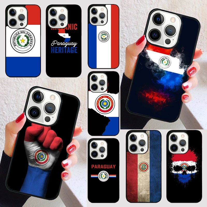 Paraguay Flag cover For iPhone 15 16 13 12 11 14 Pro Max Mini Max SE 2020 7 8 6S Plus Phone Case