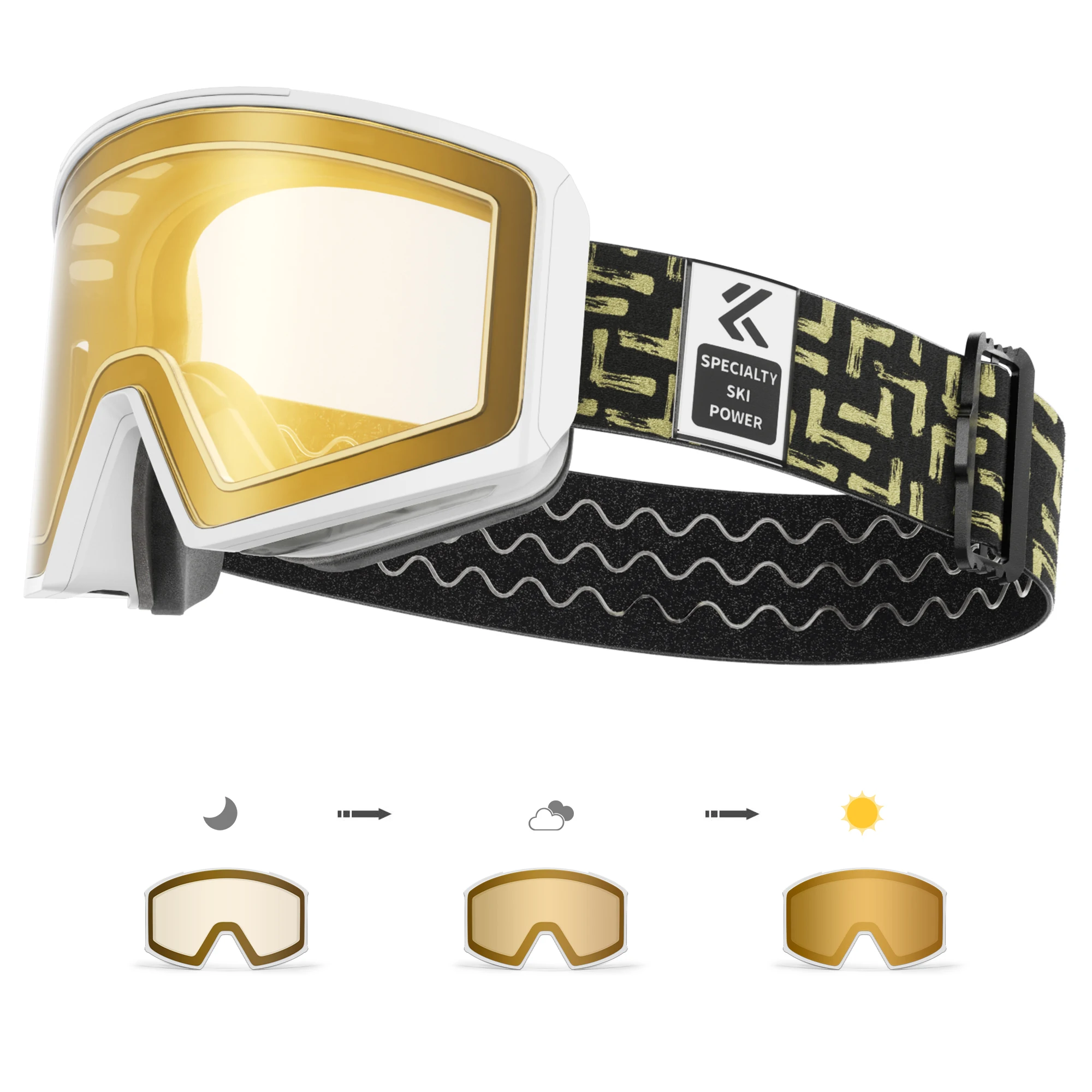 

KAPVOE новые уличные фотохромные лыжные очки для сноуборда, мужские и женские очки, зимние солнцезащитные очки UV400, магнитные притягивающие линзы