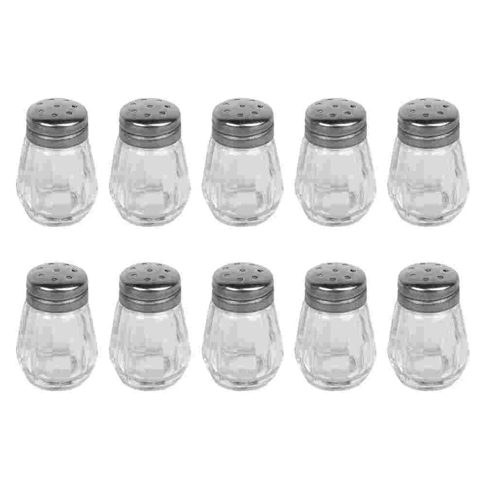 

10 Pcs Mini Spice Jar Storage Bottle Canisters Decorate Salt Shaker Glass Kitchen Gadget Supply