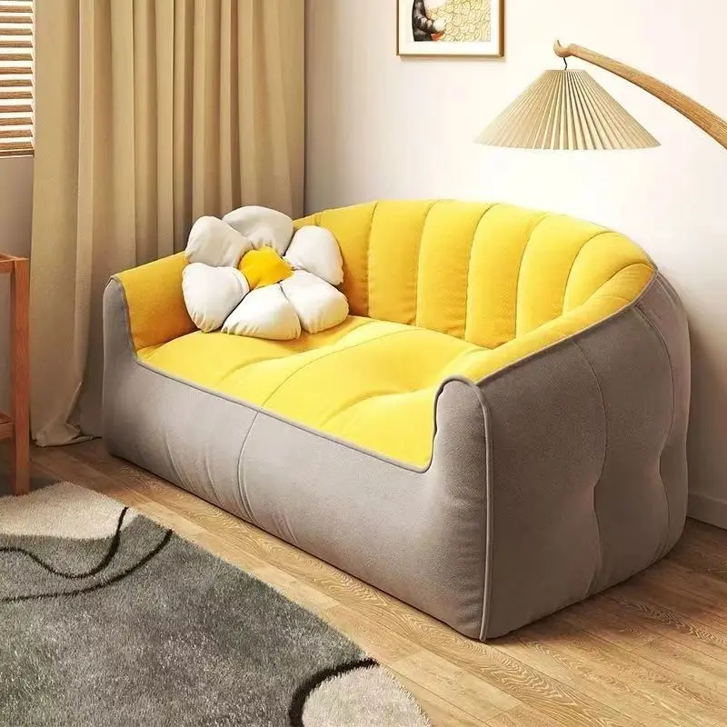 Lazy Sofa Space Saving Can Lie Down and Sleep Small Sofa Couch Versatile Comfortable Furniture for Apartment Home Bedroom Office