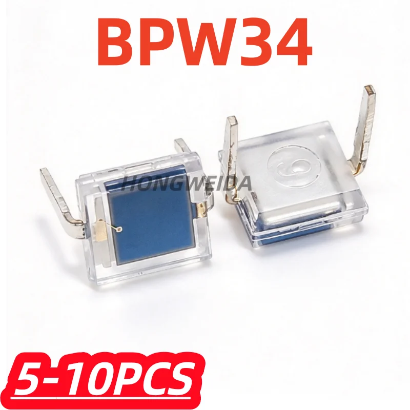5-10Pcs/lot 100% New BPW34 Photodiode DIP-2 Original