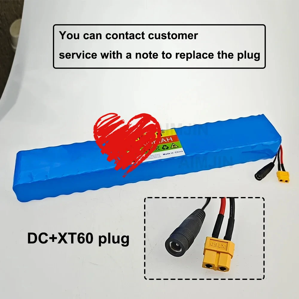

Suitable for Bicycles, Cars, and Electric Scooters,with Built-in BMS 36V 10.4Ah Lithium-ion 10S4P 18650 Battery Pack 600W, 30A