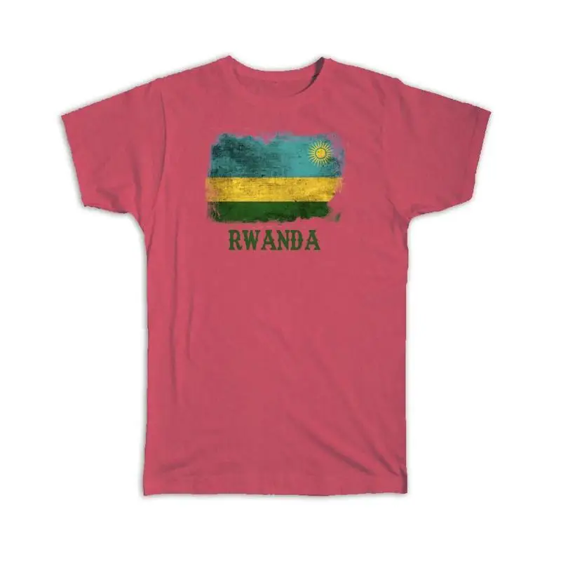 

T Shirt Rwanda Rwandan Flag Africa African Country Souvenir National