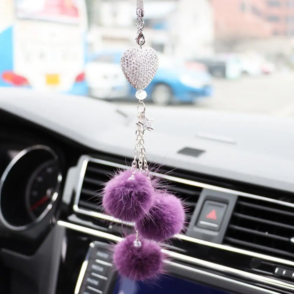 Unique Car Hanging Pendant Vivid Color Wide Application Alloy Auto Hanging Pendant Bling Car Accessories