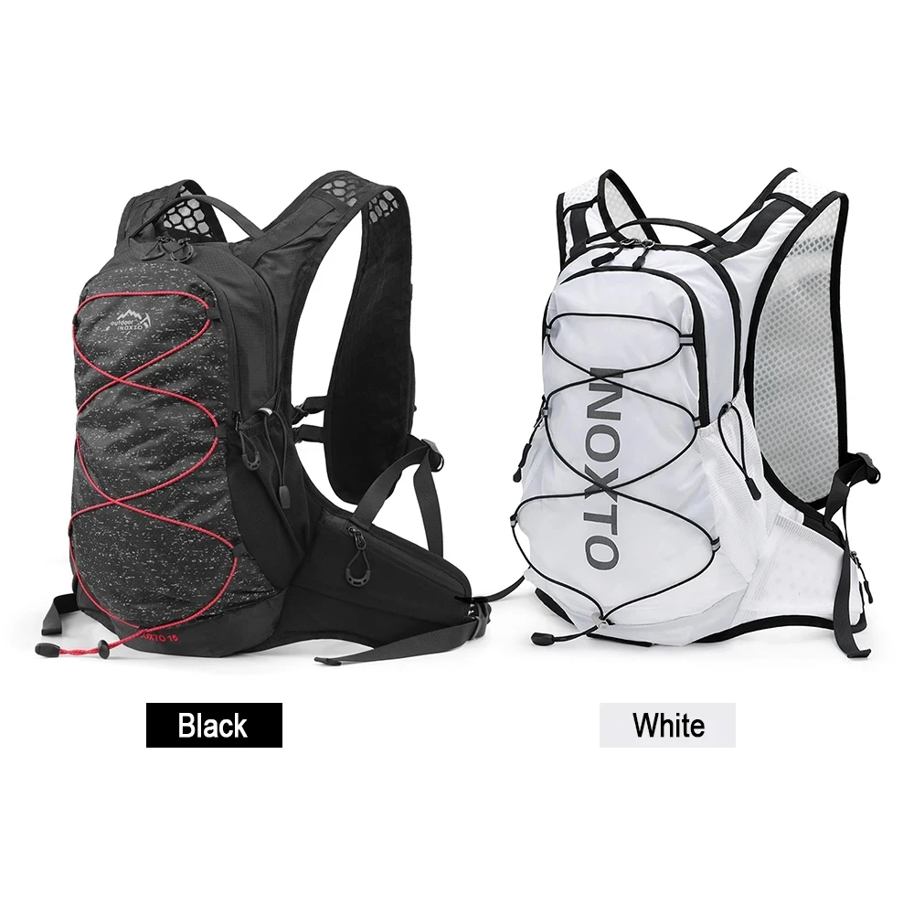 Mochila de corrida ao ar livre ultraleve para homens e mulheres, colete esportivo respirável, saco de equitação, saco de bicicleta, 12L