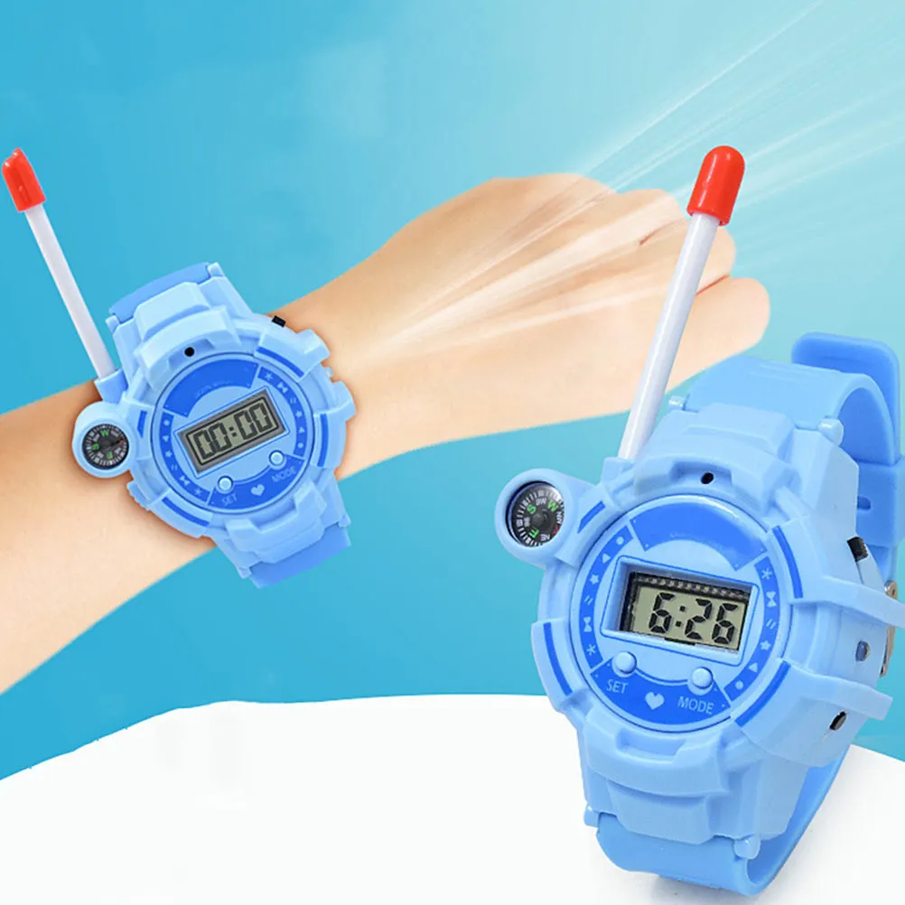 

1Pair Walkie- Watch Children Creative Intercom Outdoor Communication Kids Interactive Wireless Interphone Fun Gadget
