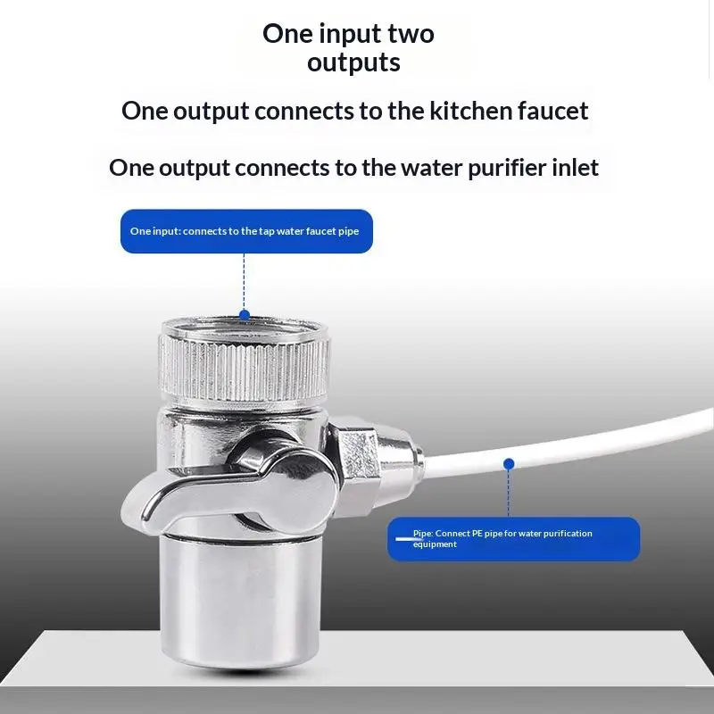 1PC Faucet Adapter Kitchen Sink Splitter Diverter Valve Water Tap Connector For Toilet Shower Bathroom Kitchen view 2