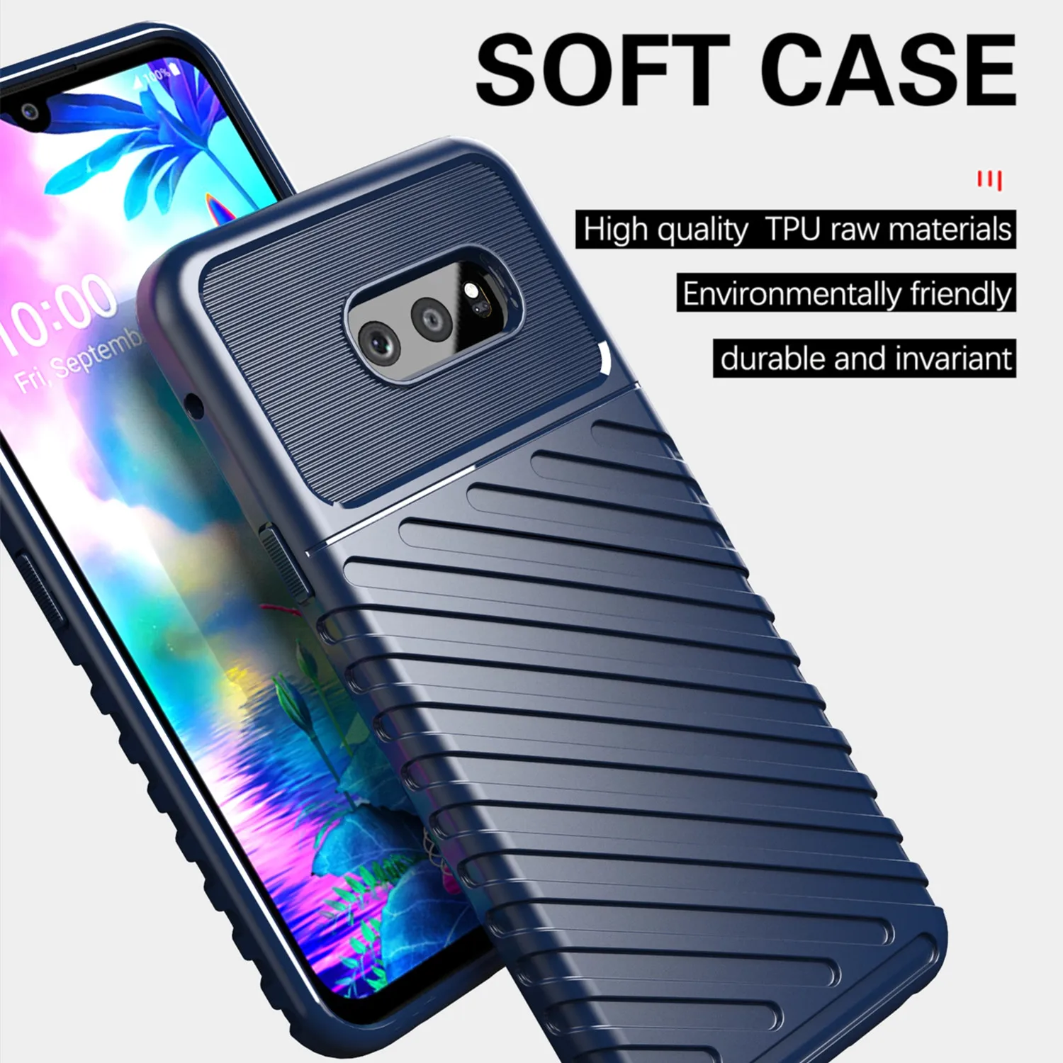 For LG V50S Thinq Luxury Thunder Case Shockproof Silicone Back Cover for lg g8x thinq Fashion Mobile Shell Coque Fundas