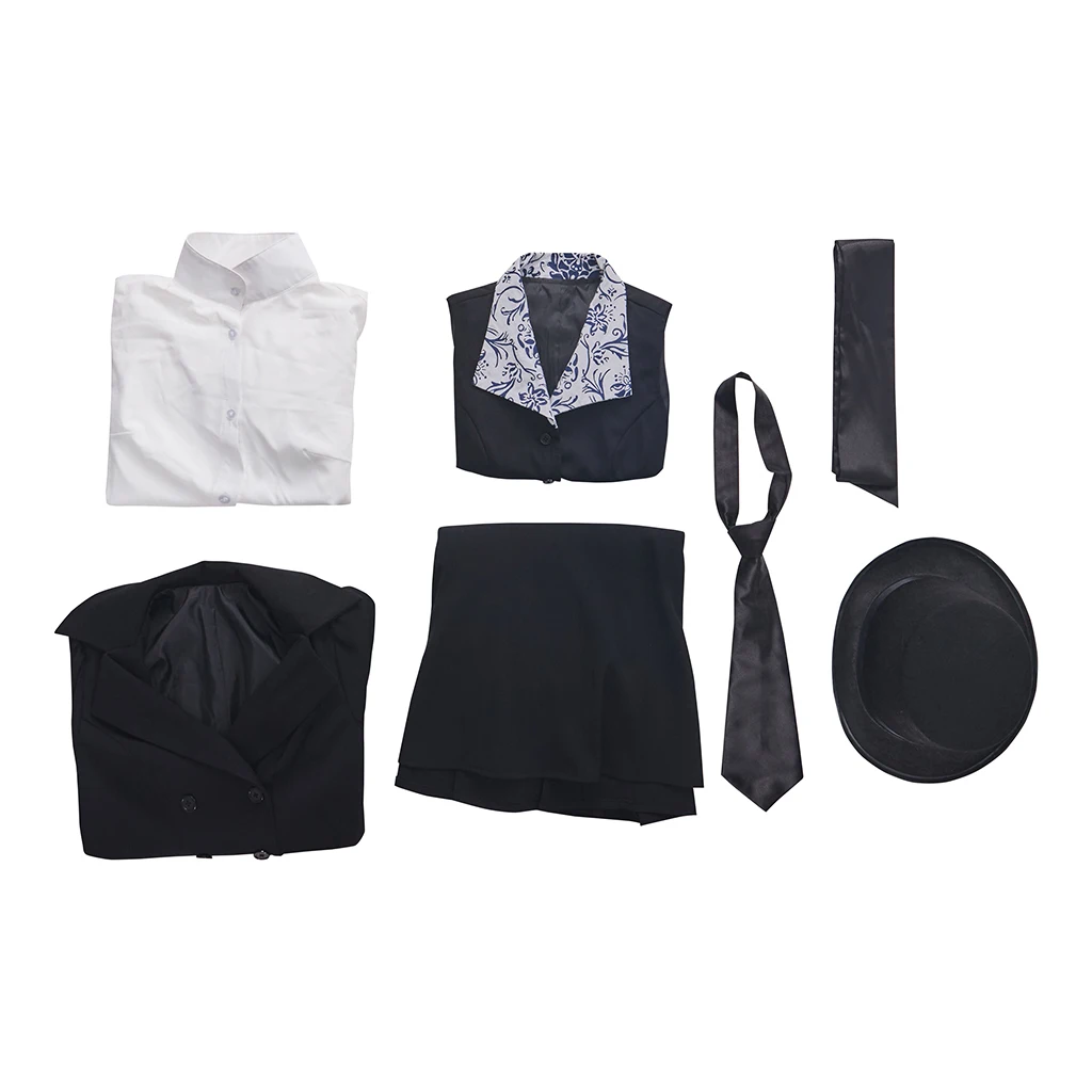 

TV Gentleman Jack Anne Lister Cosplay Costume Women's Black Jacket Skirts Uniform Suit Halloween Party Detective Ball Gown