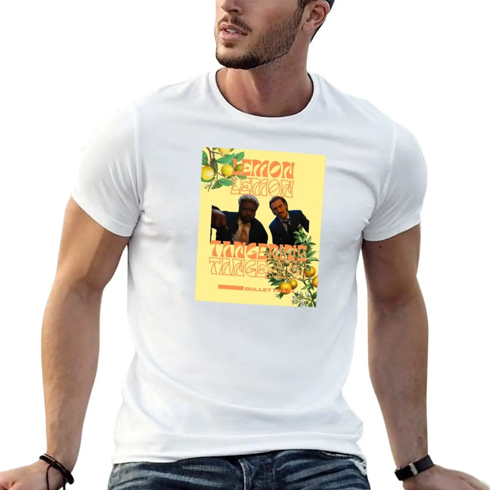bullet train tangerine and lemon T-Shirt Casual All Match Short Sleeve T-Shirt