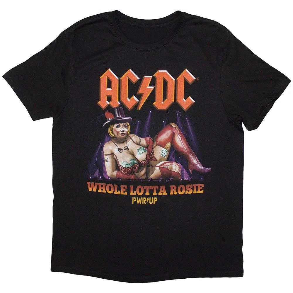 

ACDC Rock Band Brand Peripheral Pattern Printing Summer Luxury Brand Pure Cotton Men's and Women's T-shirts Short Sleeves