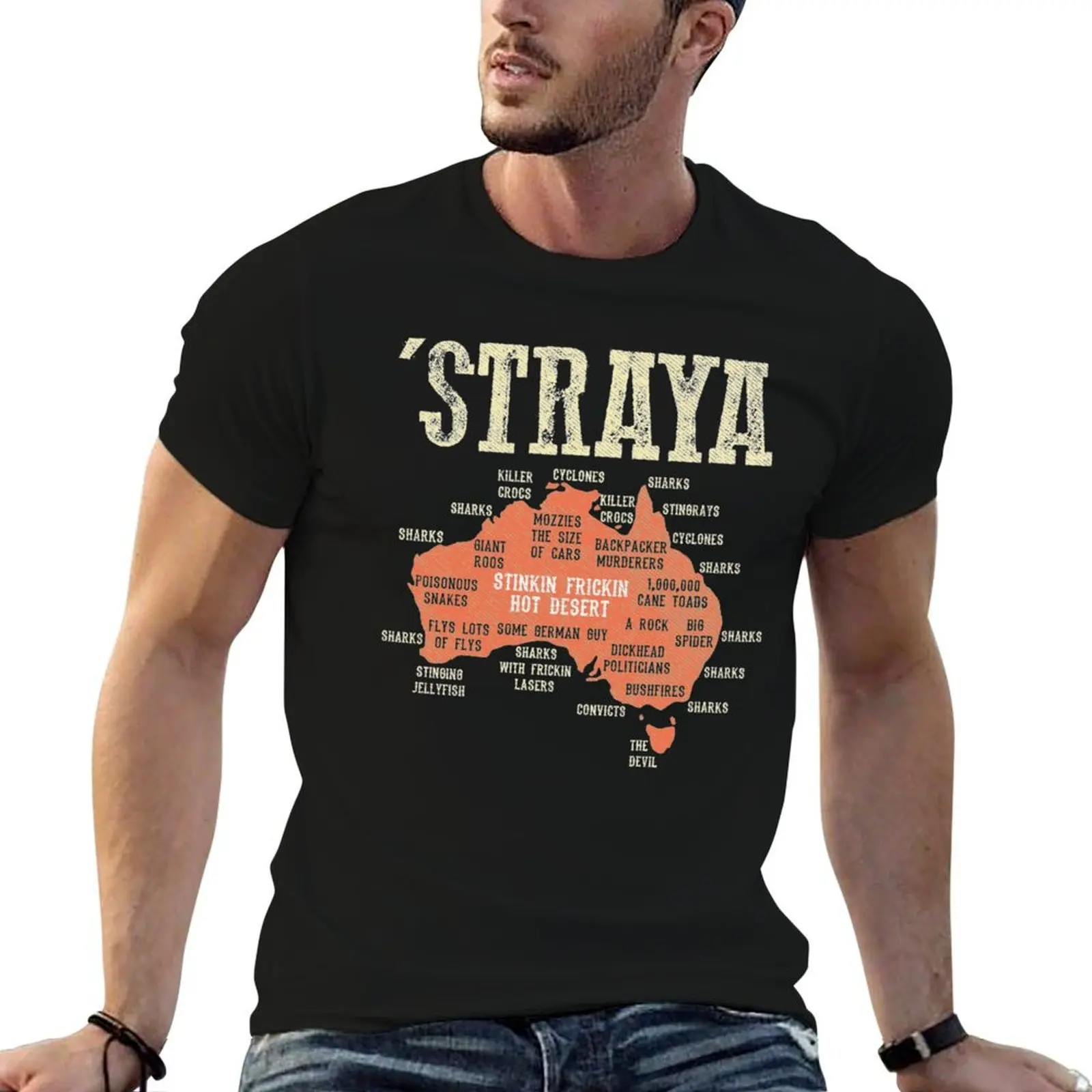 Vintage Aussie Day Straya Australia Map G_x27_day Mate Outback Essential T-Shirt