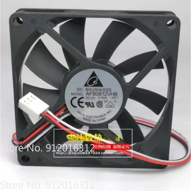 New Fan for Delta AFB0812VHB 12V 0.30A 8cm Double Ball Fan 8015 80 * 80 * 15mm