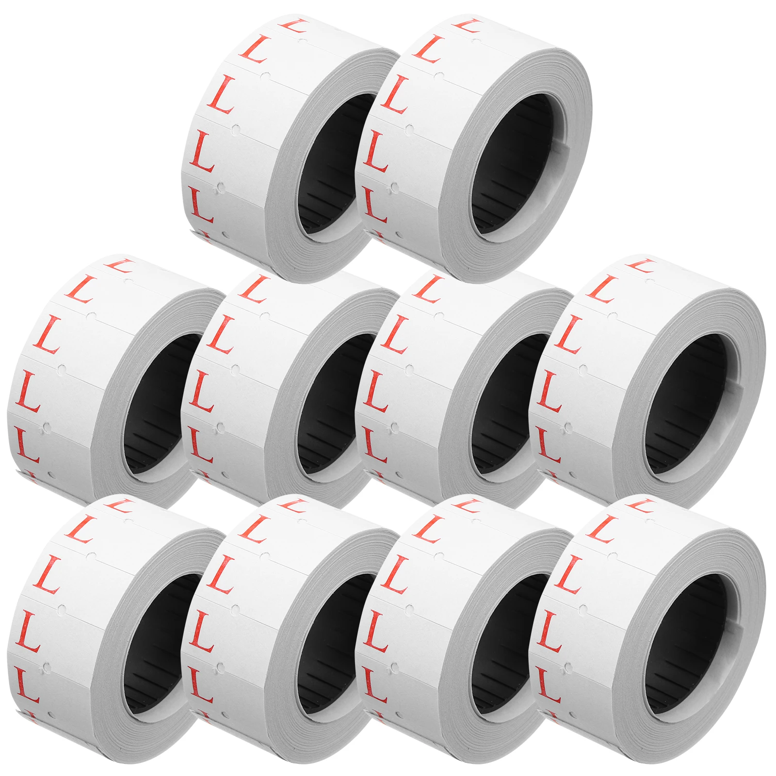 

10 Rolls Code Printing Paper Apparel Cloth Stickers Size Tags for Clothing Label Self Adhesive Labels Baby