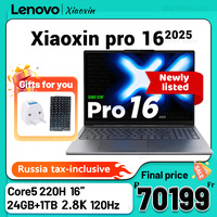 [Russian stock!!!]Lenovo Xiaoxin pro16 2025 laptop C5 220H 24G+1TB SSD 16inch 2.8K 120Hz