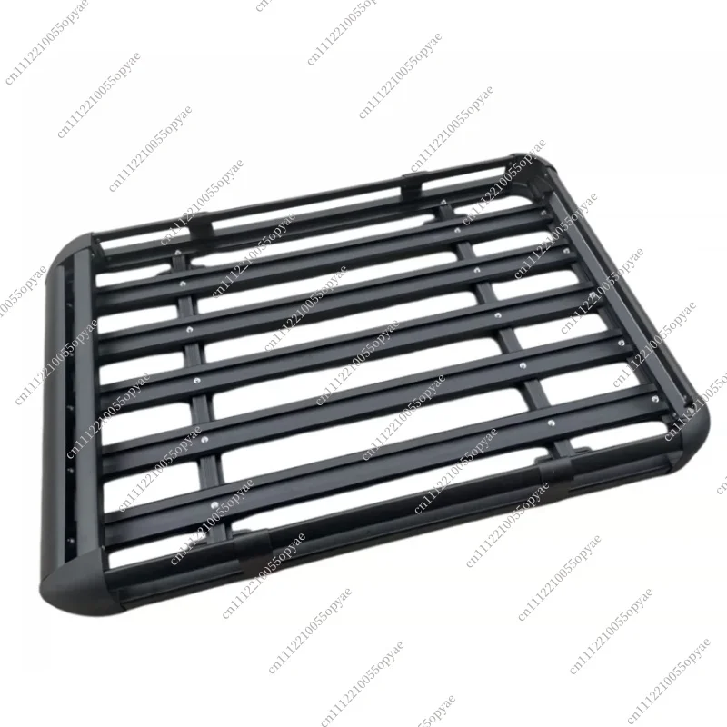 Aluminum Alloy Double Layer Roof Rack Luggage Carrier, Auto Cargo Basket for SUV Sedan Black Roof Mounted Storage