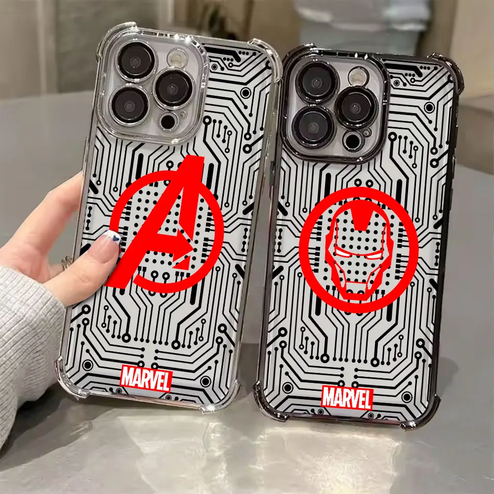 

Phone Case For Xiaomi Poco X8 Pro Max Cases X5 X6 X7 F4 F5 F7 Pro F8 Ultra M7 X8Pro Soft Protective Cover Marvel Avengers Logo
