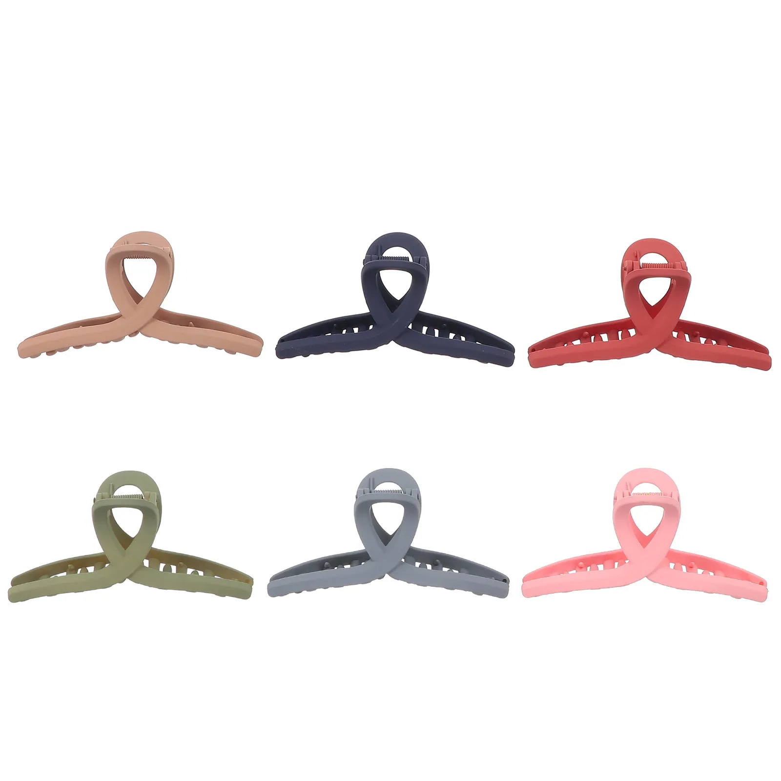 

Набор из 6 больших заколок-крабиков с защитой от скольжения для женщин: для густых и тонких волос, для укладки, вечеринок, путешествий и повседневного использования