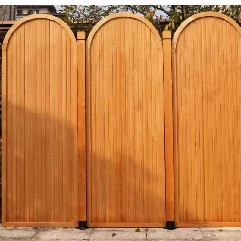 

Outdoor balcony partition, anti-corrosion wood screen, folding mobile fence, yard windshield fence, landscaping, waterproof