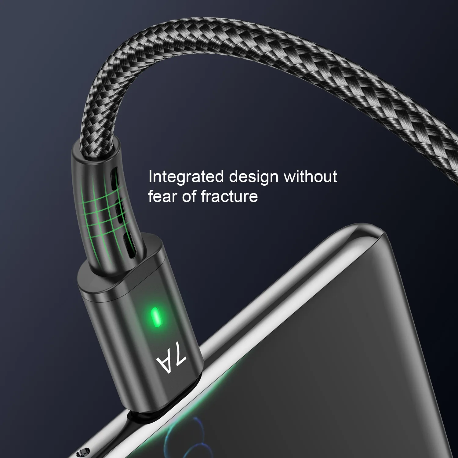 7A Fast Charging USB Type C Cable Durable Braid Data Cord for Xiaomi 14 Pro Redmi 13 Realme GT 6 Oneplus 12 POCO X6 OPPO Huawei